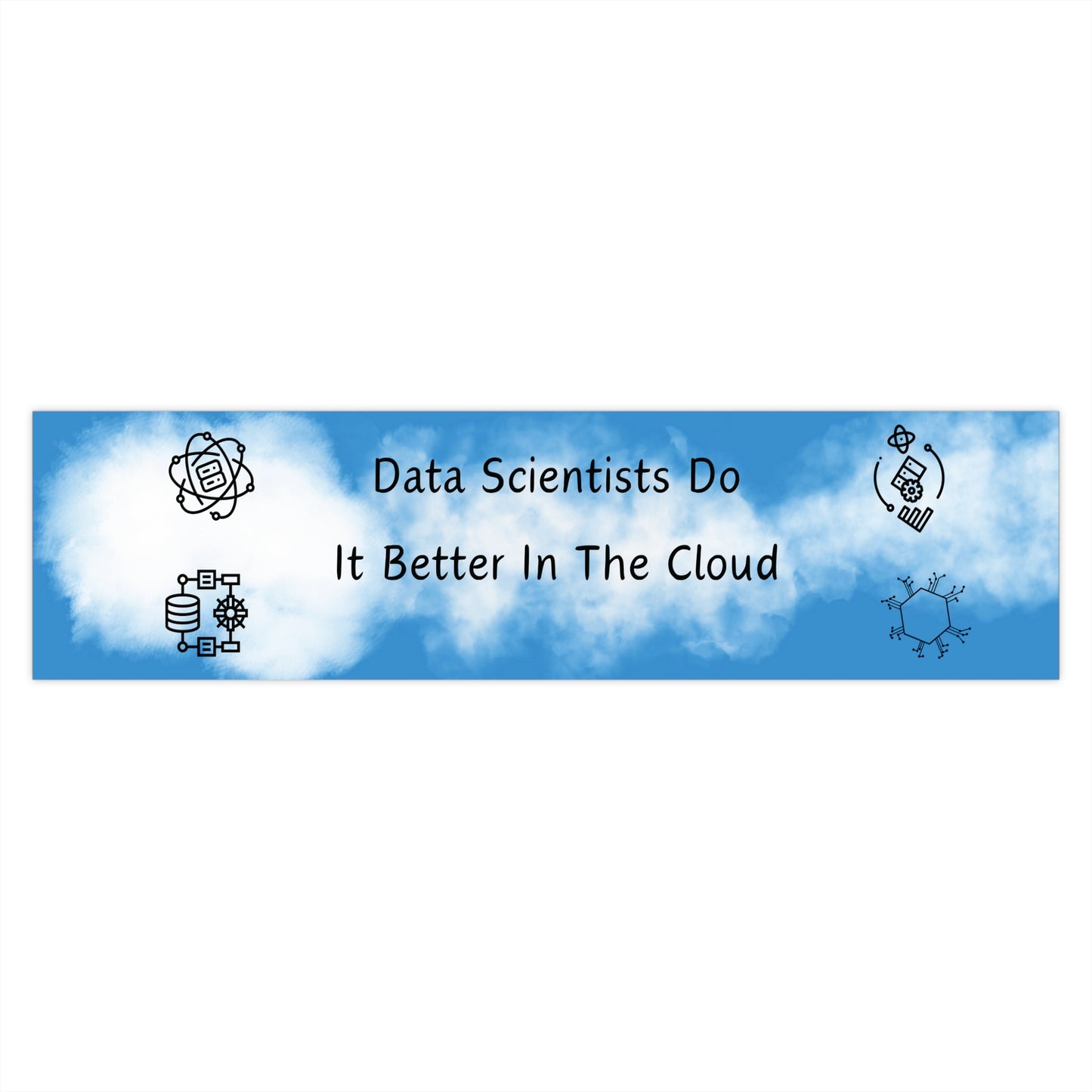 Cloud Computing Decal - Tech Humor Bumper Sticker