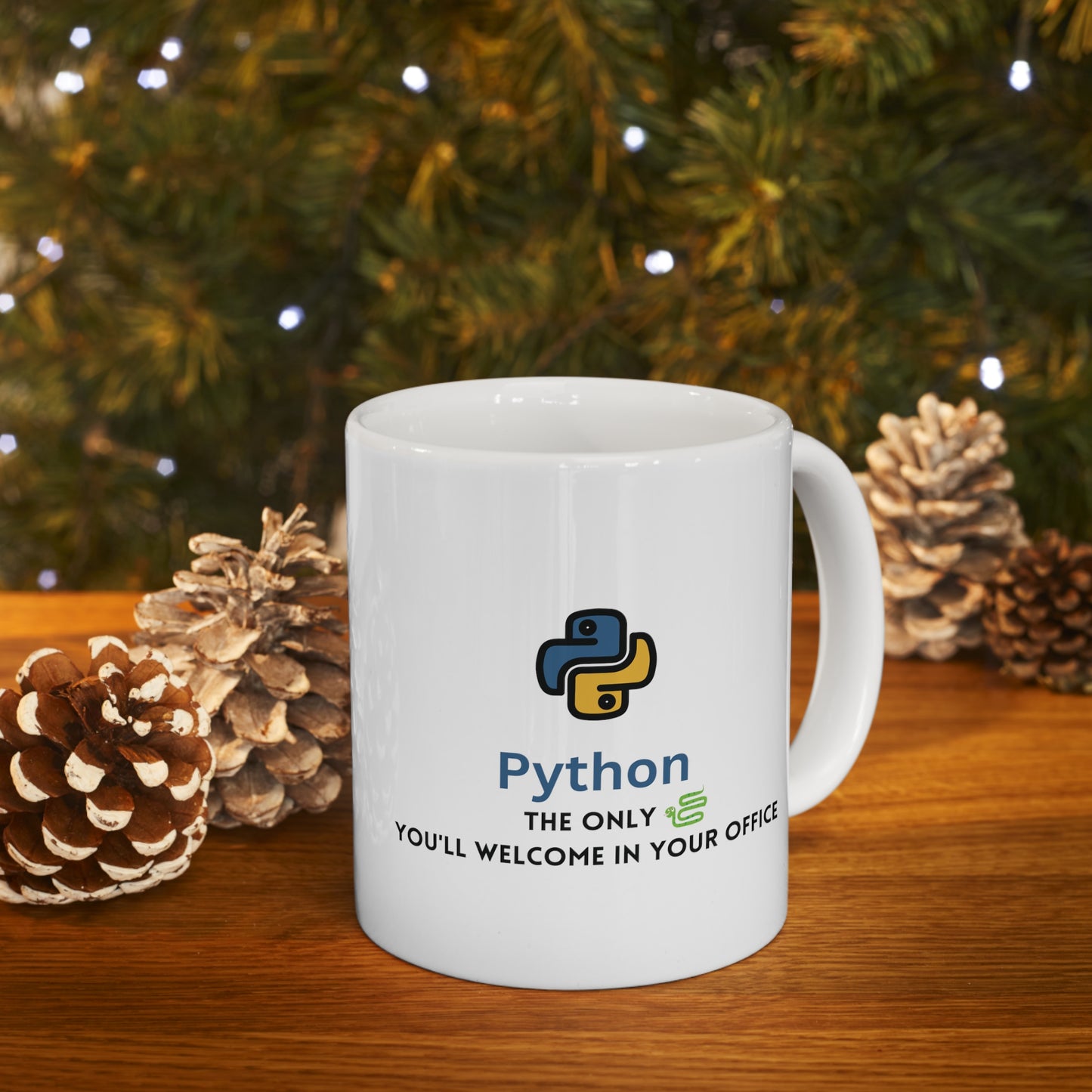 Python Programmer's 11oz Ceramic Mug – Code & Coffee Essential