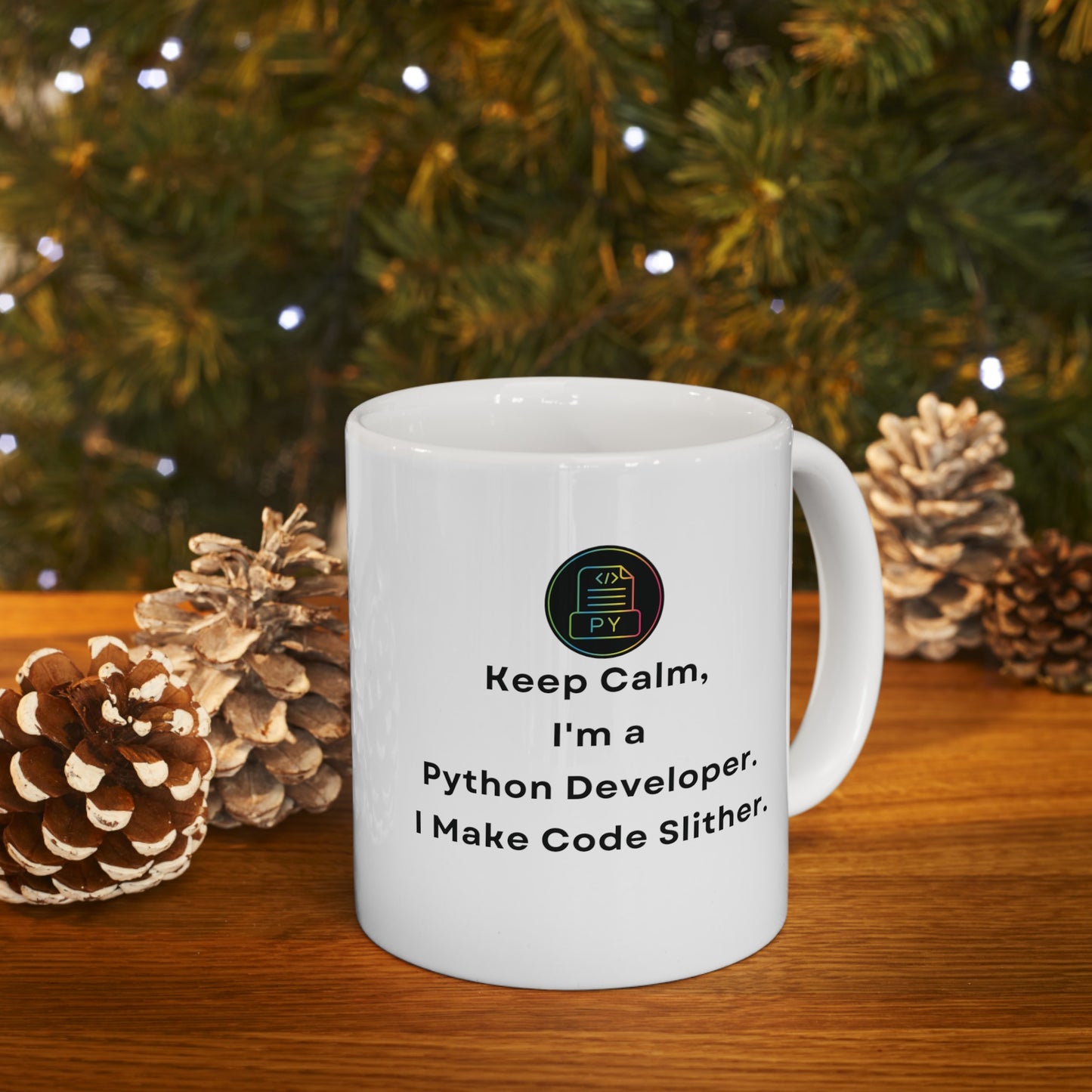 Keep Calm I'm a Python Developer 11 oz Mug - BPA Free, Dishwasher Safe