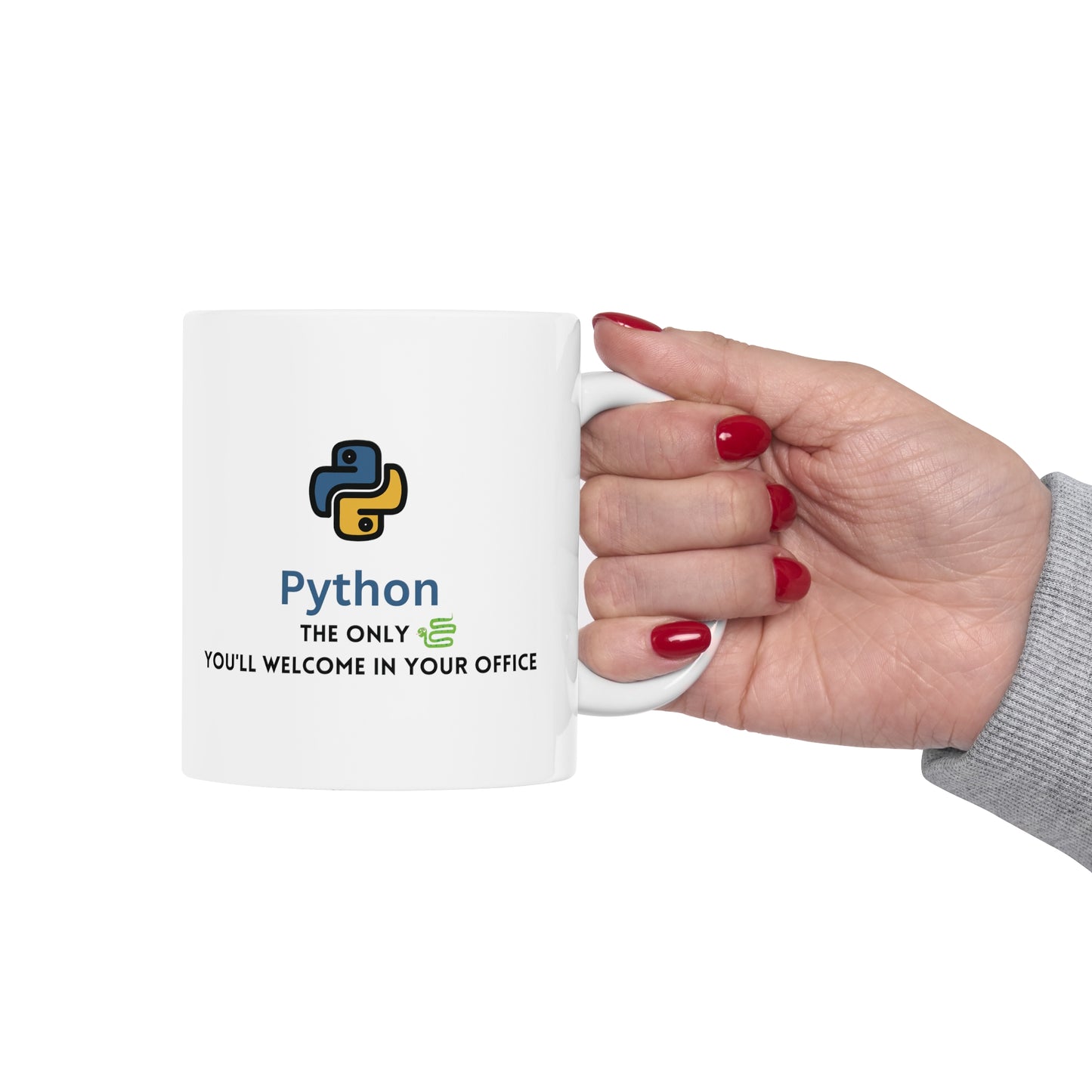 Python Programmer's 11oz Ceramic Mug – Code & Coffee Essential