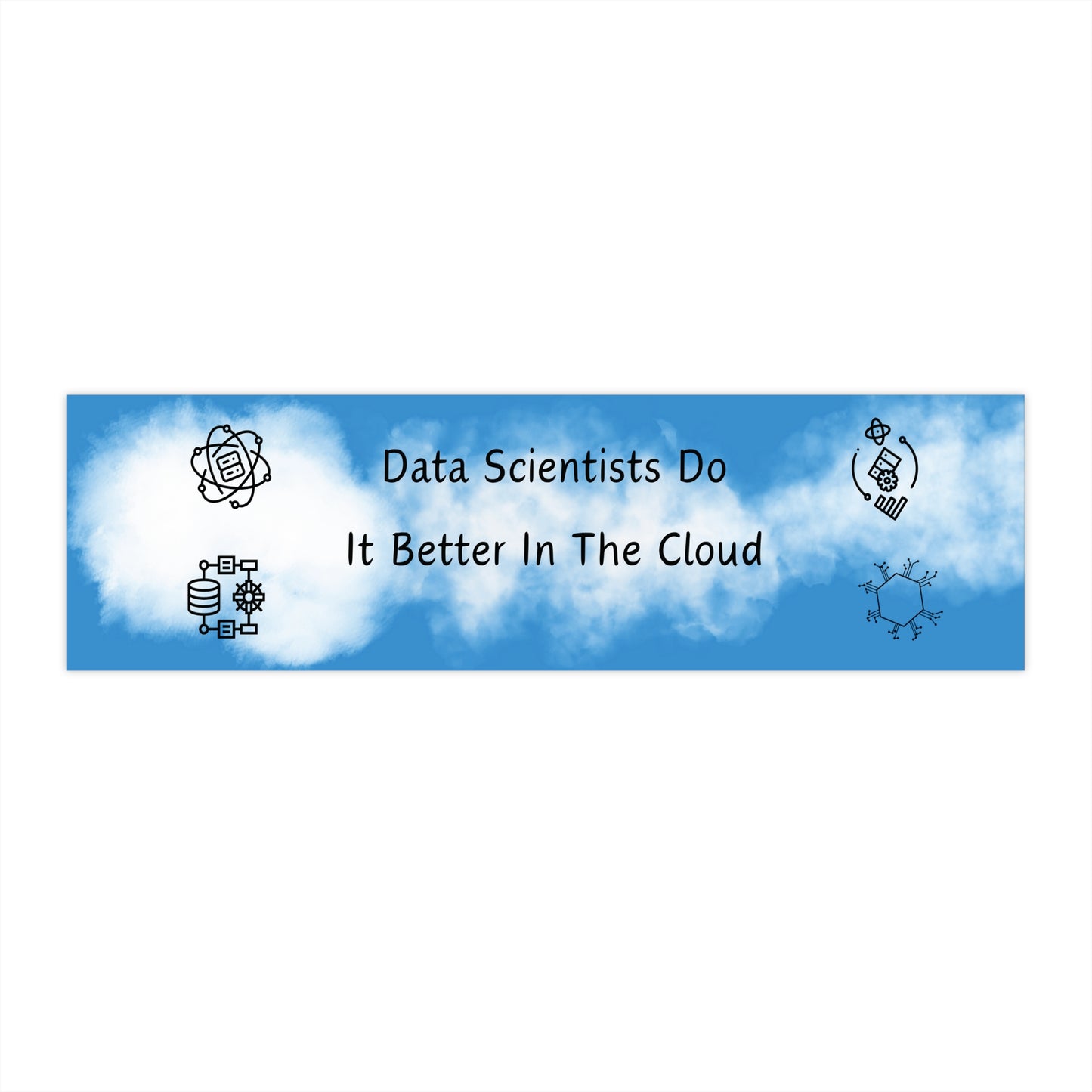 Cloud Computing Decal - Tech Humor Bumper Sticker