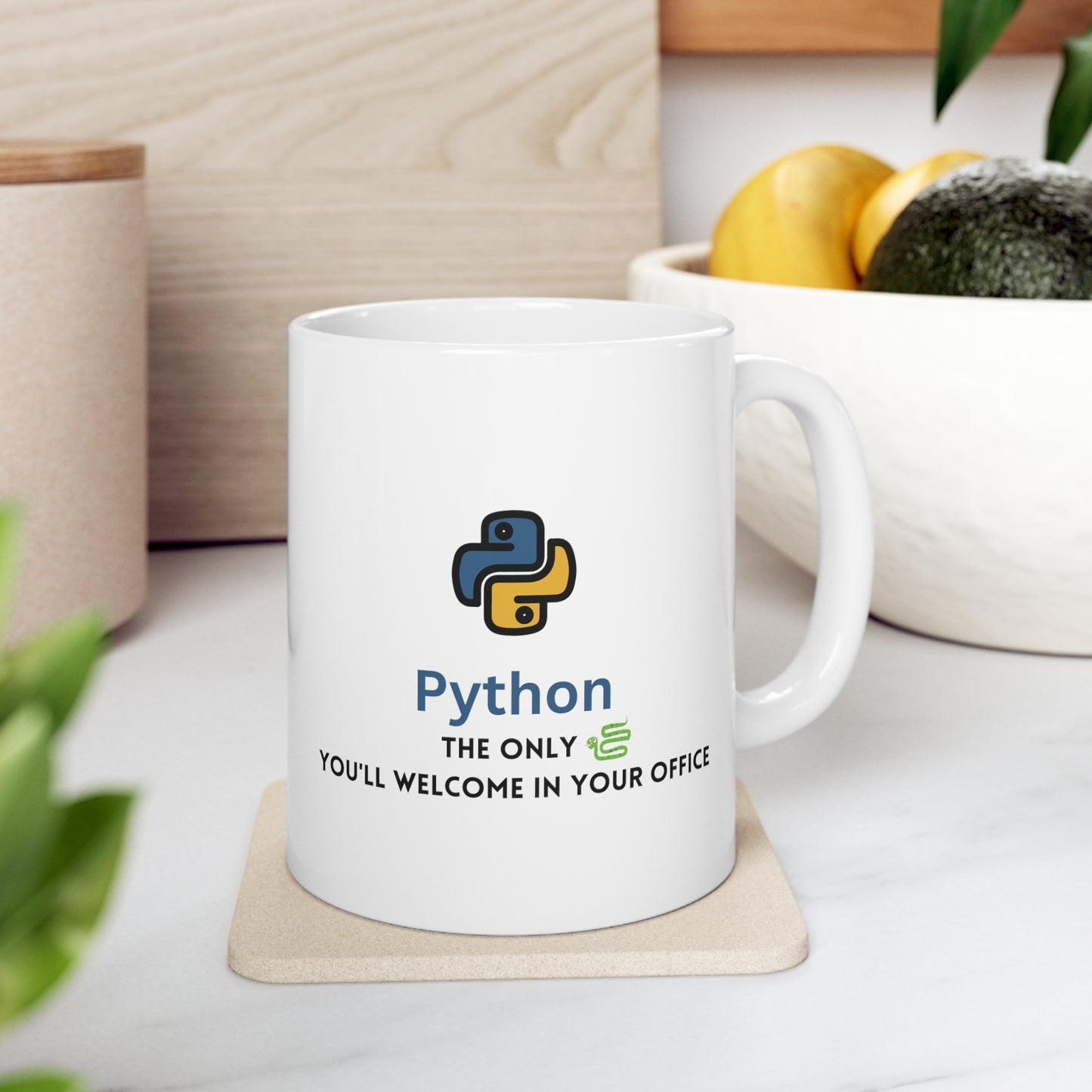 Python Programmer's 11oz Ceramic Mug – Code & Coffee Essential