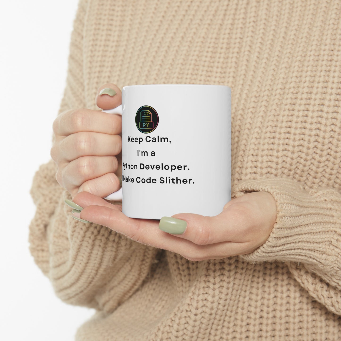 Keep Calm I'm a Python Developer 11 oz Mug - BPA Free, Dishwasher Safe