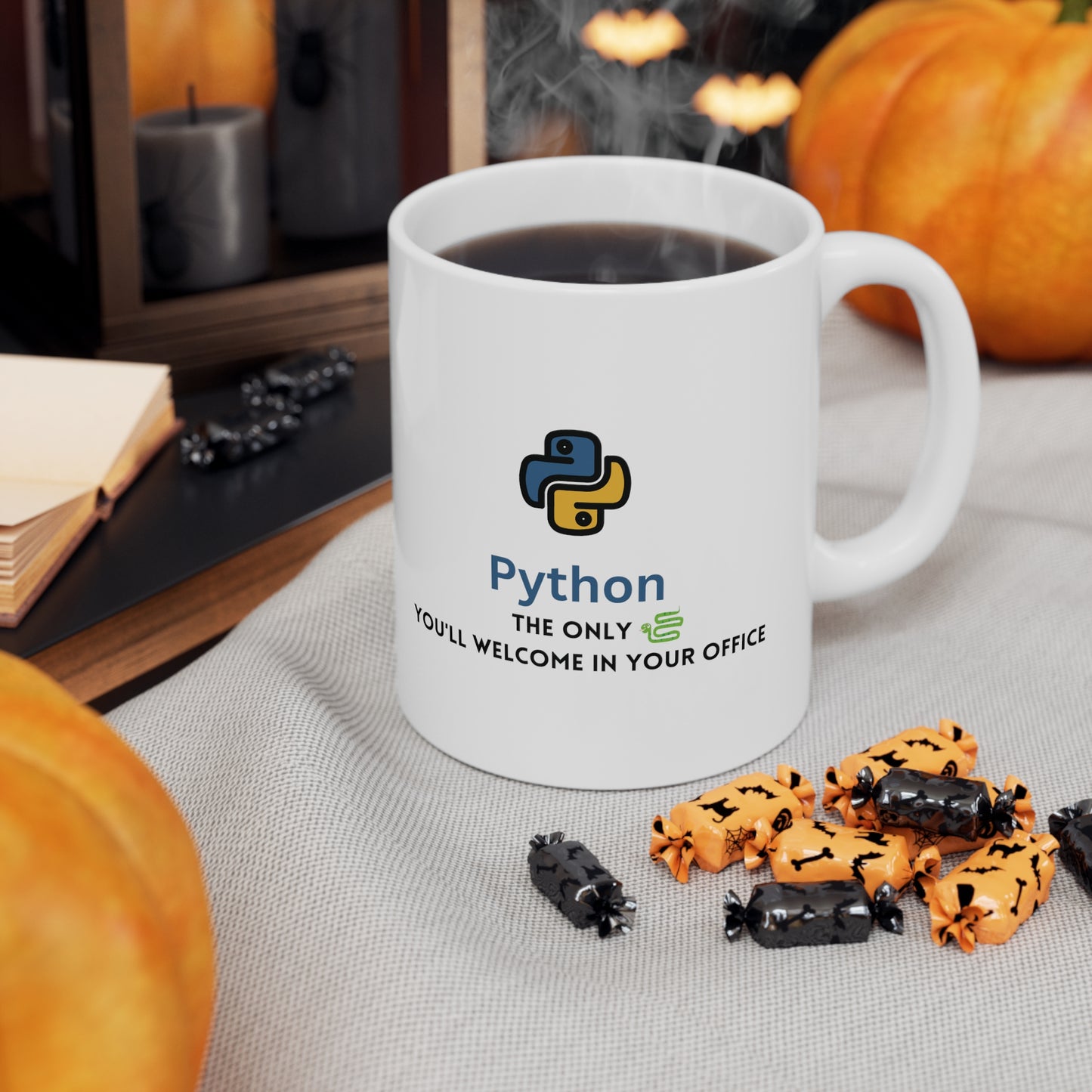 Python Programmer's 11oz Ceramic Mug – Code & Coffee Essential