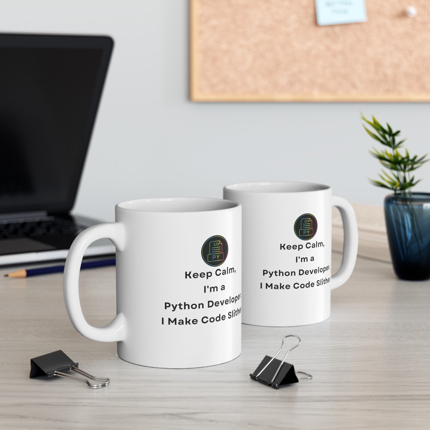 Keep Calm I'm a Python Developer 11 oz Mug - BPA Free, Dishwasher Safe