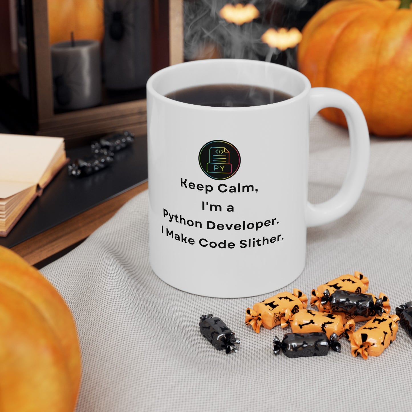 Keep Calm I'm a Python Developer 11 oz Mug - BPA Free, Dishwasher Safe