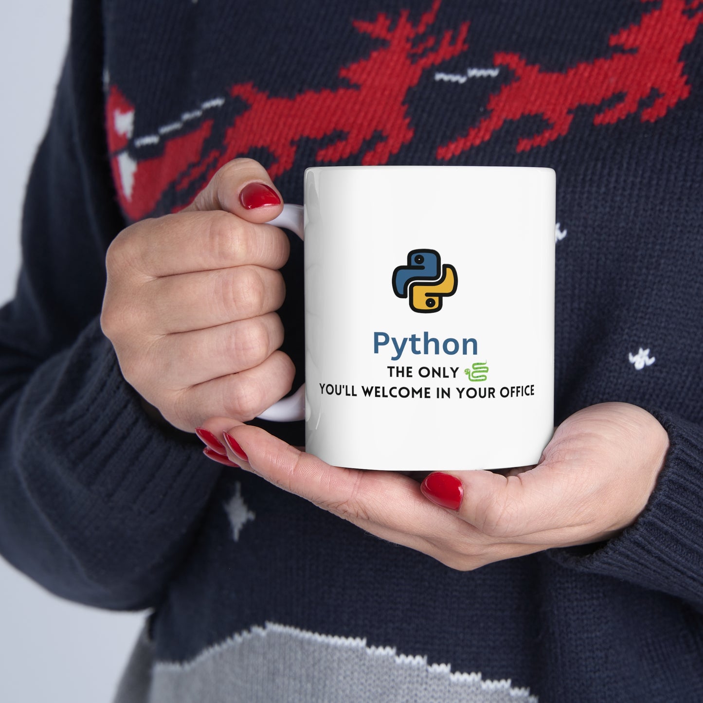 Python Programmer's 11oz Ceramic Mug – Code & Coffee Essential