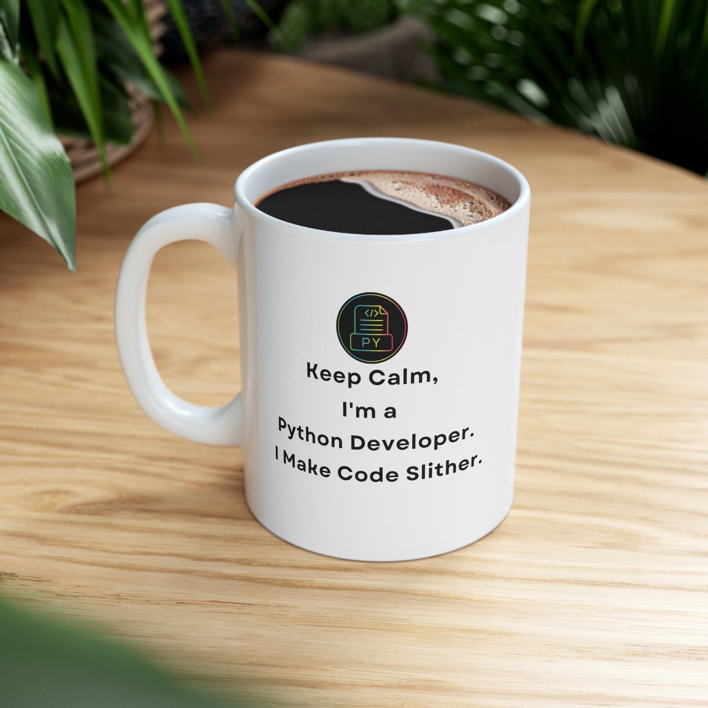 Keep Calm I'm a Python Developer 11 oz Mug - BPA Free, Dishwasher Safe