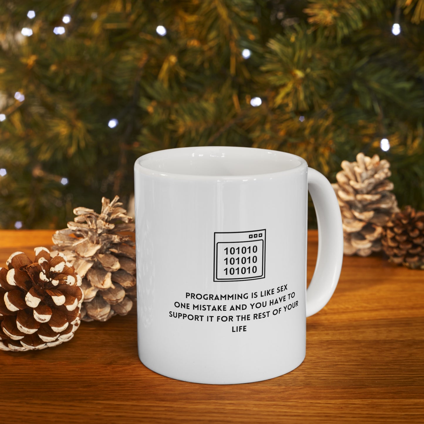 Programmer’s Delight - Code-Themed Ceramic Coffee Mug