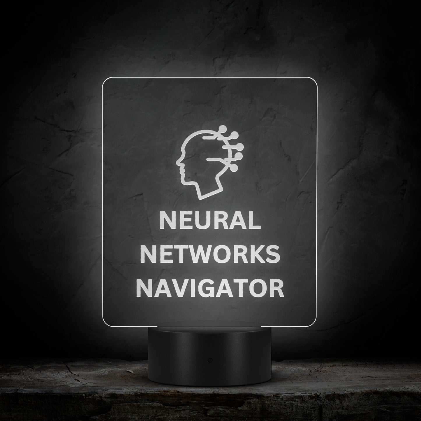 Circuit of Thoughts: Neural Network LED Emblem