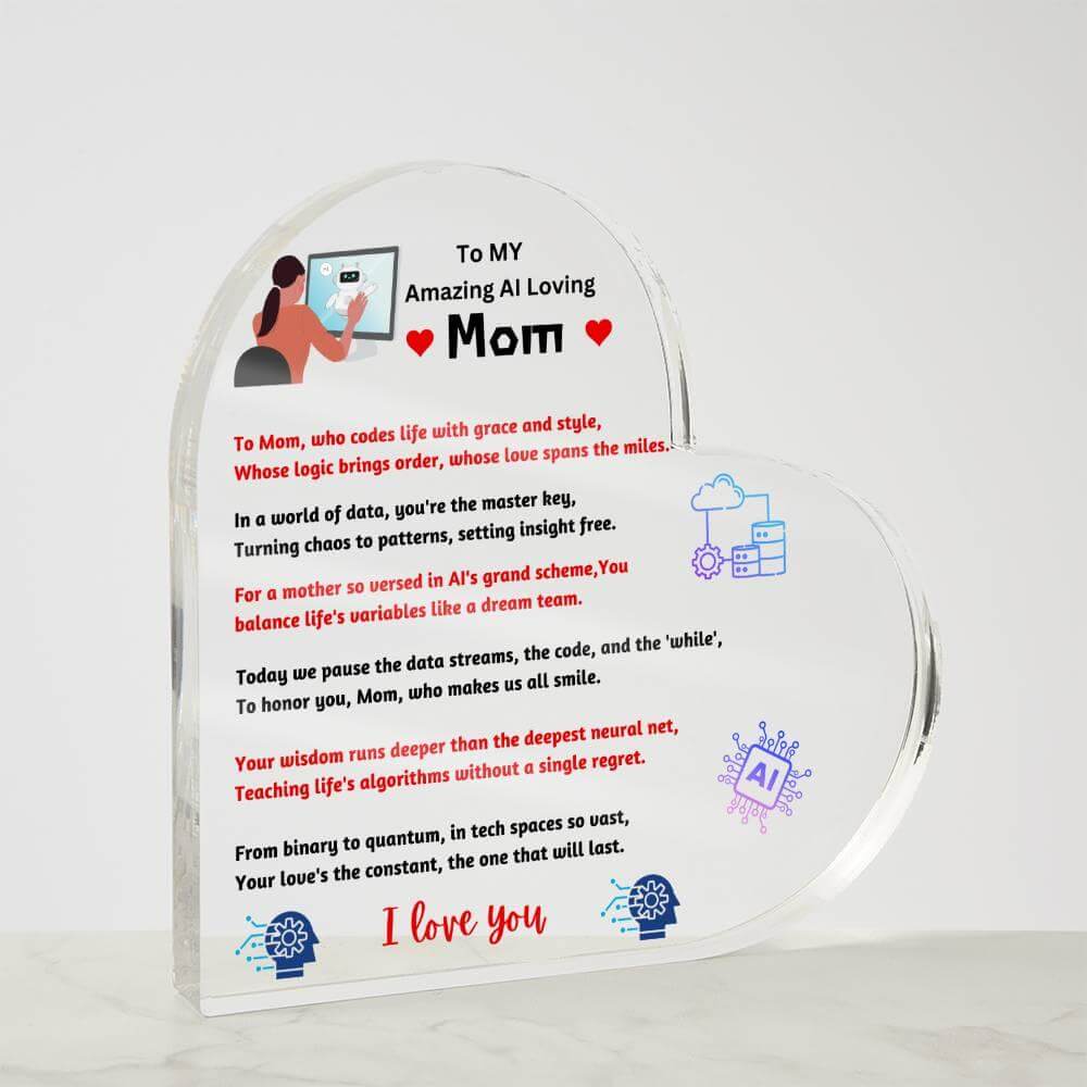 Acrylic Plaque for Mom, Mothers Day Gift, Gift For Mother