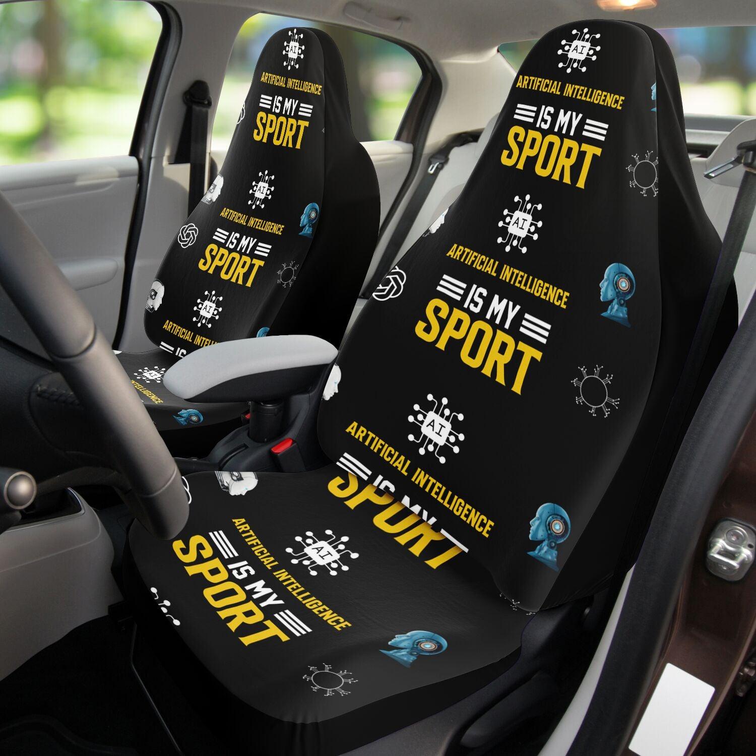 AI-Inspired Car Seat Cover - High-Tech Design - AnalyticsMerch.Com