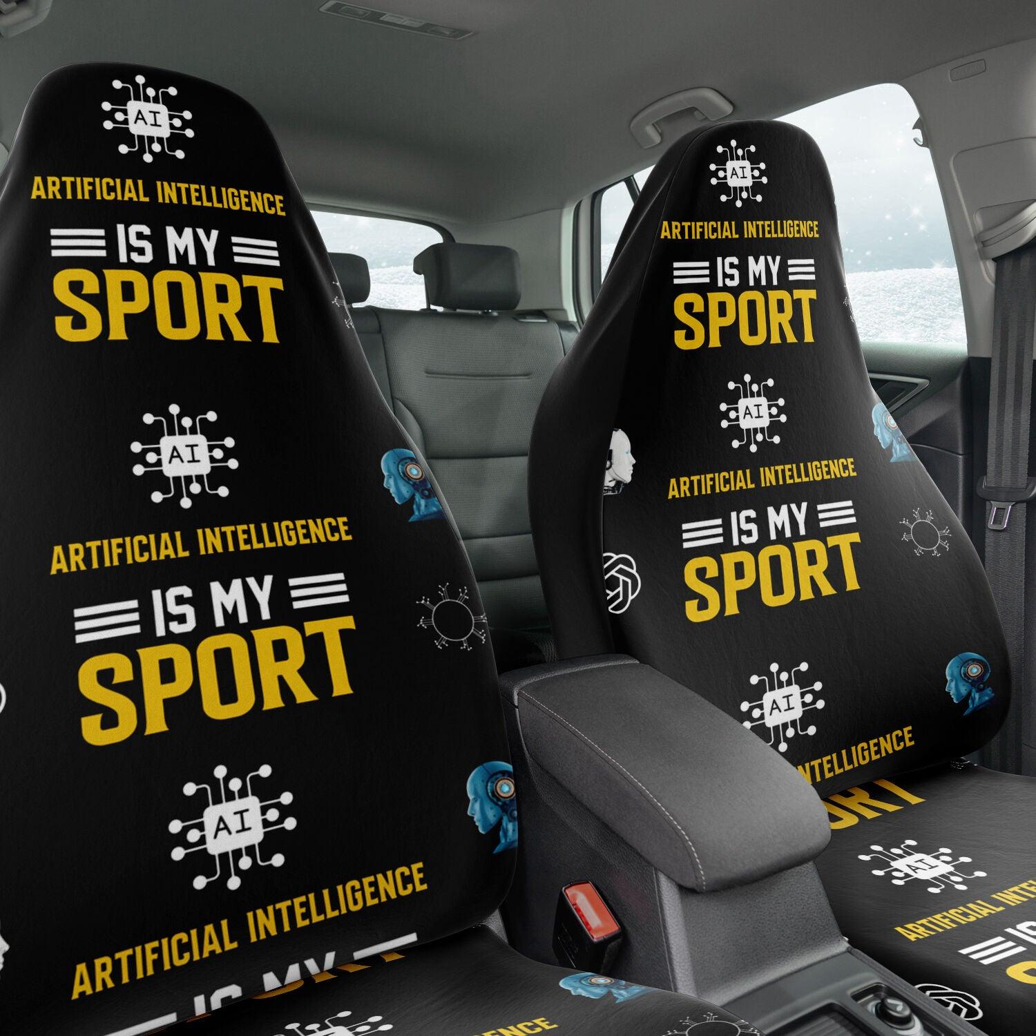 AI-Inspired Car Seat Cover - High-Tech Design - AnalyticsMerch.Com