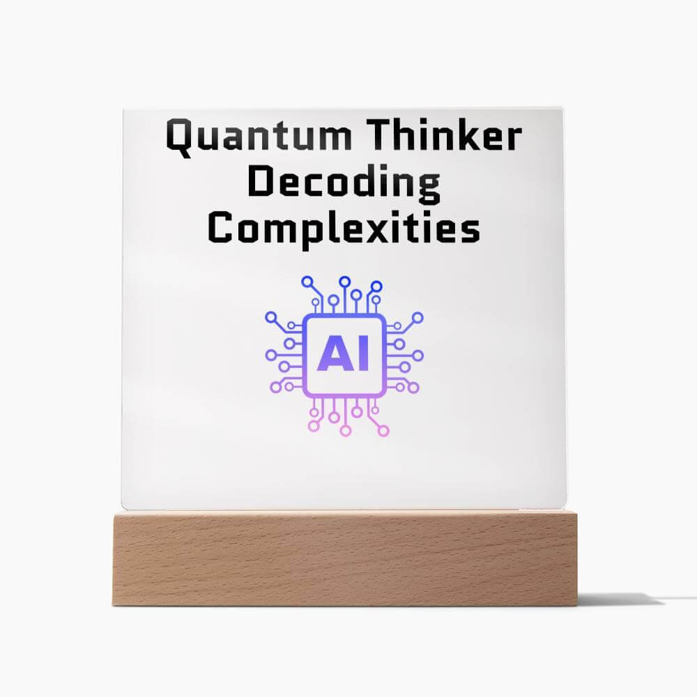 AI - ML Enthusiasts Square Acrylic Plaque - AnalyticsMerch.Com