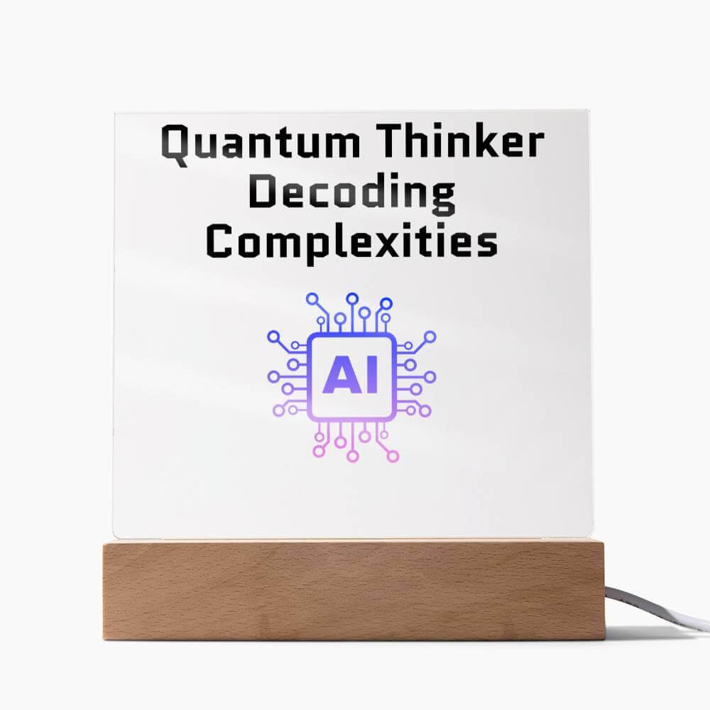 AI - ML Enthusiasts Square Acrylic Plaque - AnalyticsMerch.Com