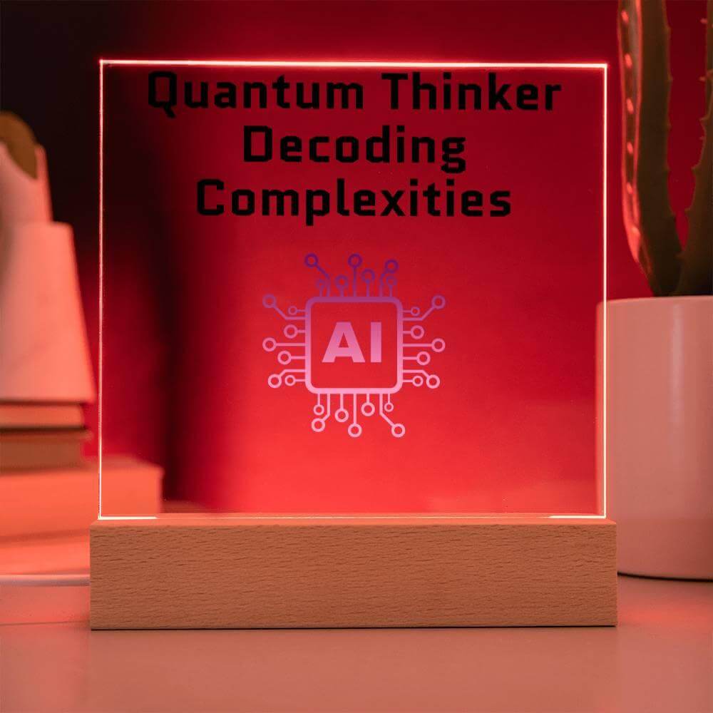 AI - ML Enthusiasts Square Acrylic Plaque - AnalyticsMerch.Com