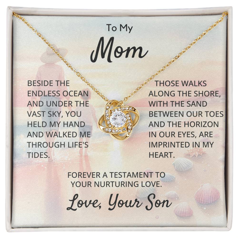 To My Mom - Love Knot Necklace