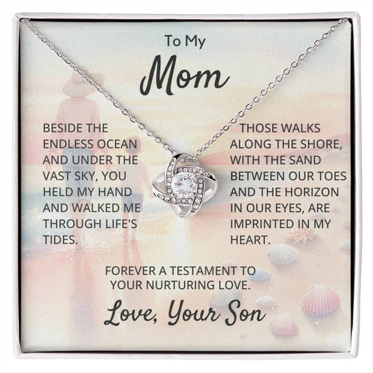 To My Mom - Love Knot Necklace