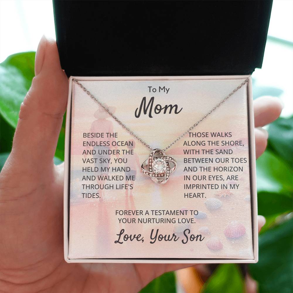 To My Mom - Love Knot Necklace