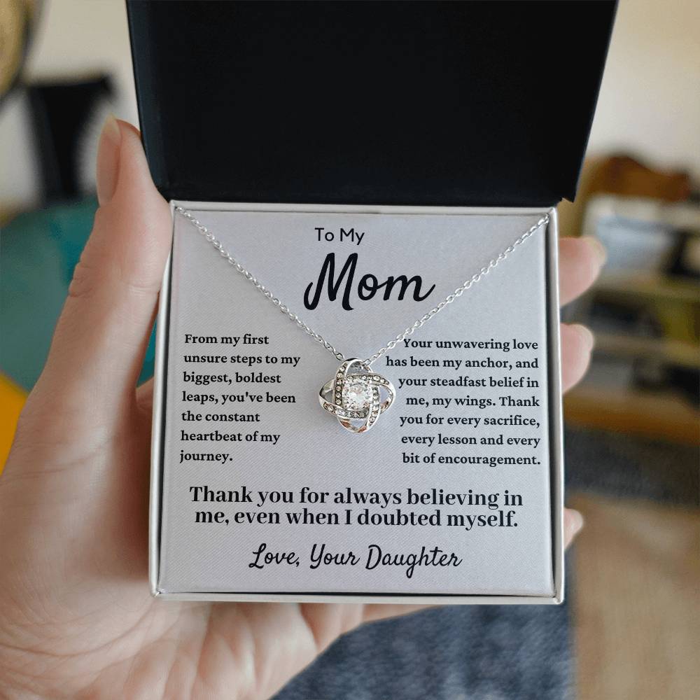 To My Beautiful Mom, Mother Daughter Necklace, Mother's Day Gift