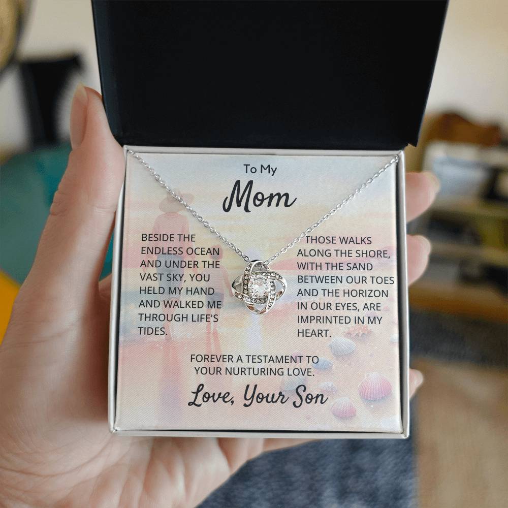 To My Mom - Love Knot Necklace