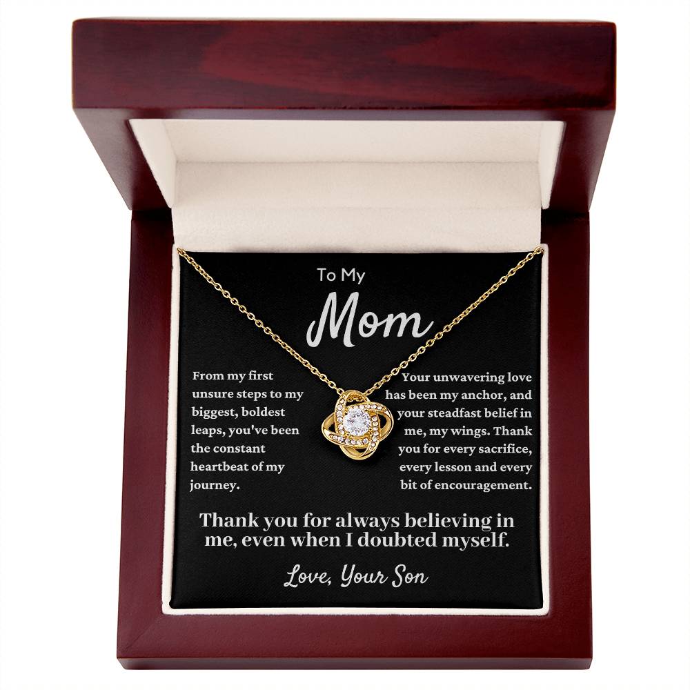 To My Beautiful Mom, Mother Son Necklace, Mom Gift, Mother's Day Gift