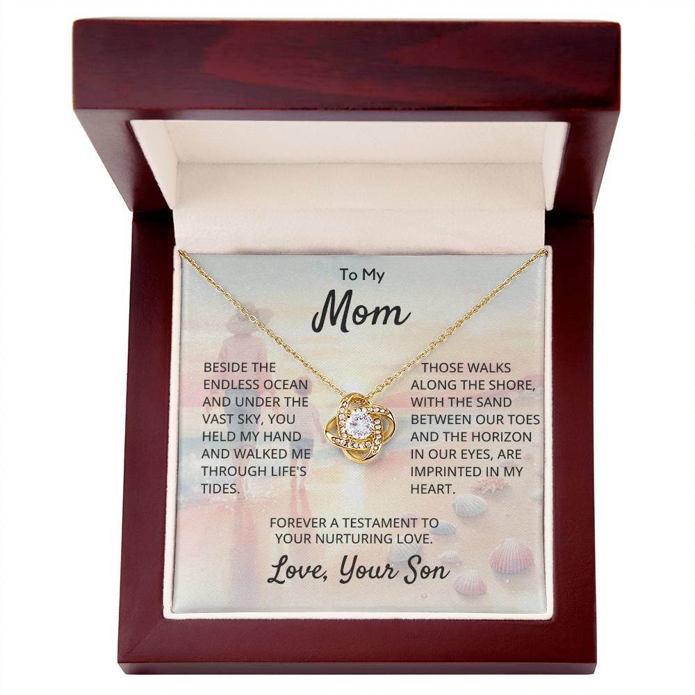 To My Mom - Love Knot Necklace