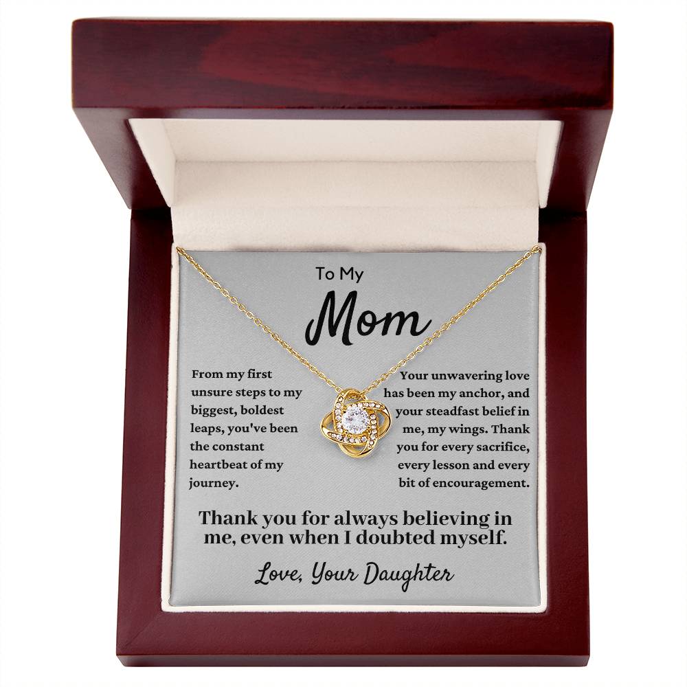 To My Beautiful Mom, Mother Daughter Necklace, Mother's Day Gift