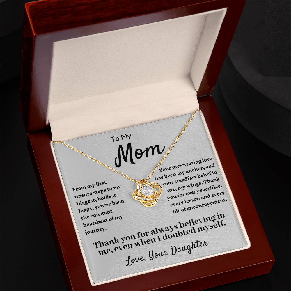 To My Beautiful Mom, Mother Daughter Necklace, Mother's Day Gift