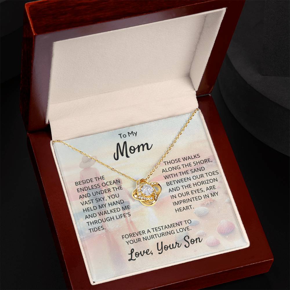 To My Mom - Love Knot Necklace