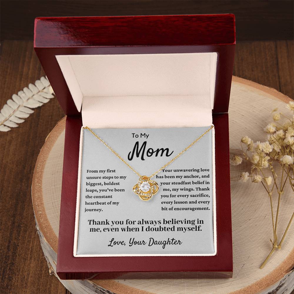 To My Beautiful Mom, Mother Daughter Necklace, Mother's Day Gift