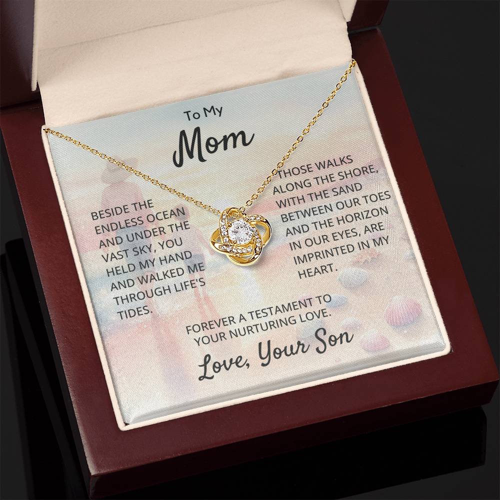 To My Mom - Love Knot Necklace