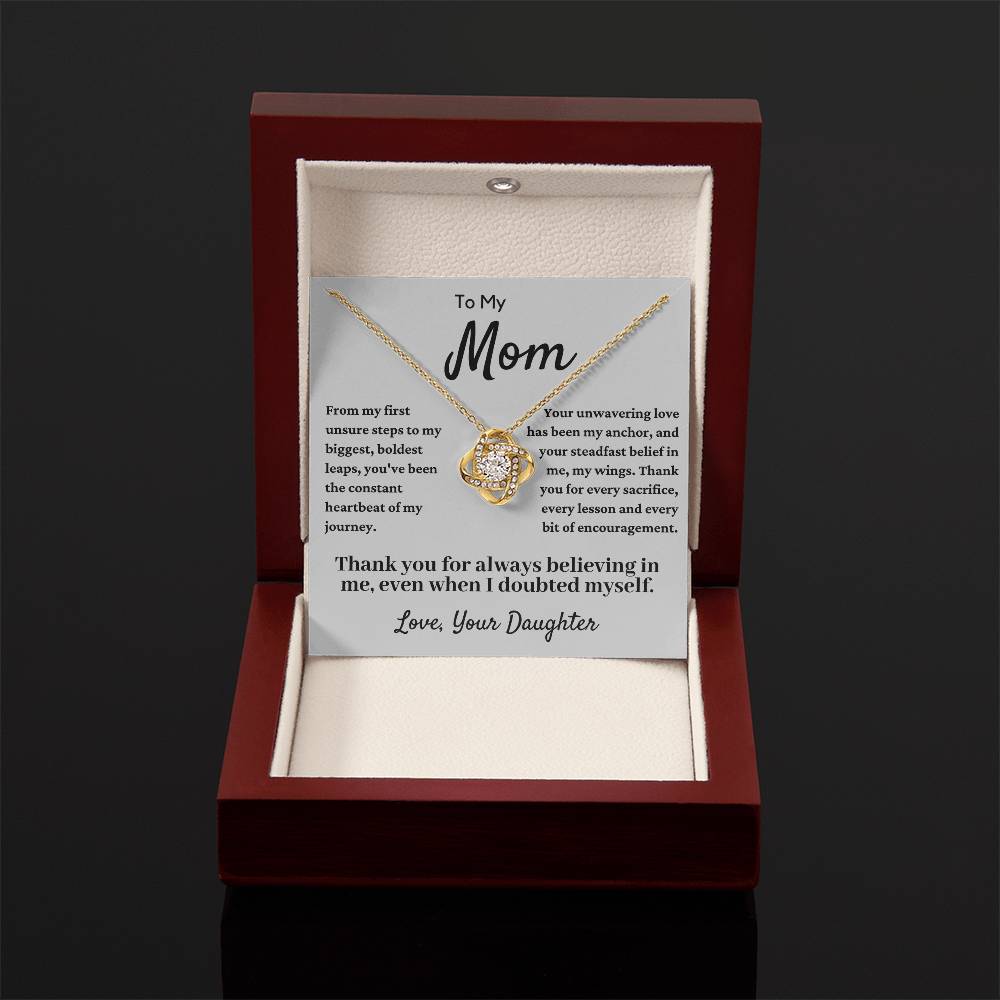 To My Beautiful Mom, Mother Daughter Necklace, Mother's Day Gift