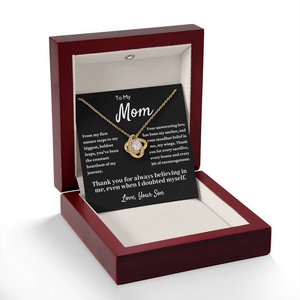 To My Beautiful Mom, Mother Son Necklace, Mom Gift, Mother's Day Gift