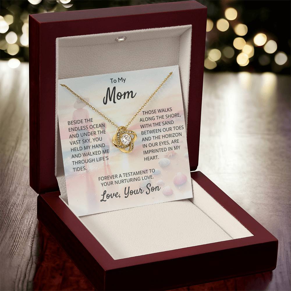 To My Mom - Love Knot Necklace