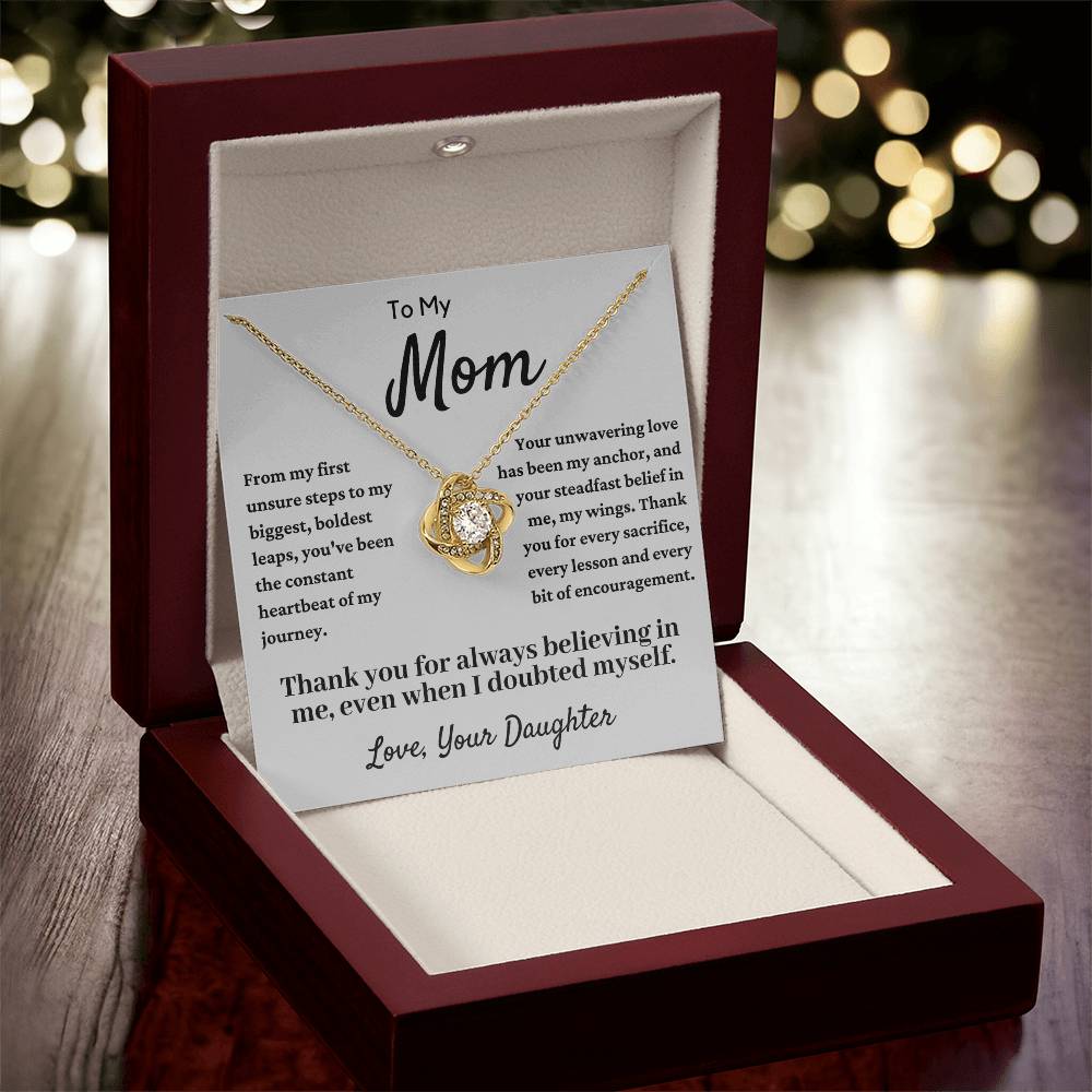 To My Beautiful Mom, Mother Daughter Necklace, Mother's Day Gift