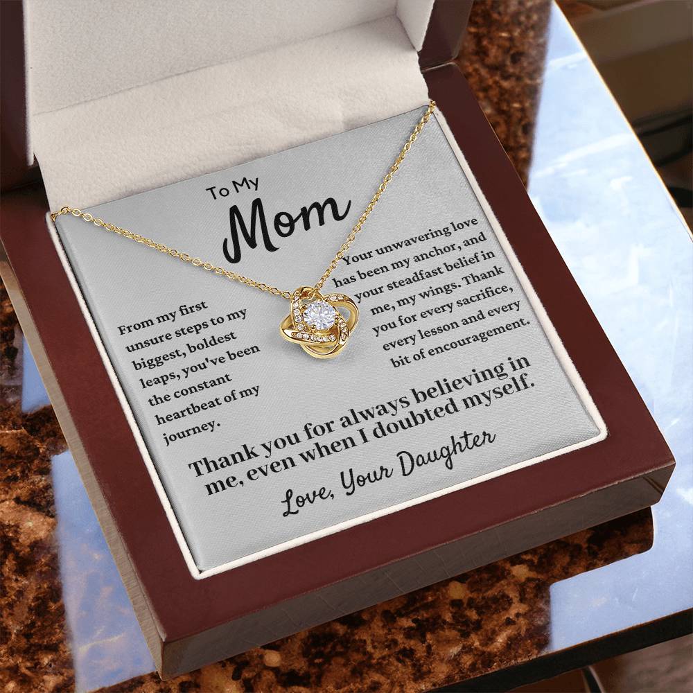 To My Beautiful Mom, Mother Daughter Necklace, Mother's Day Gift