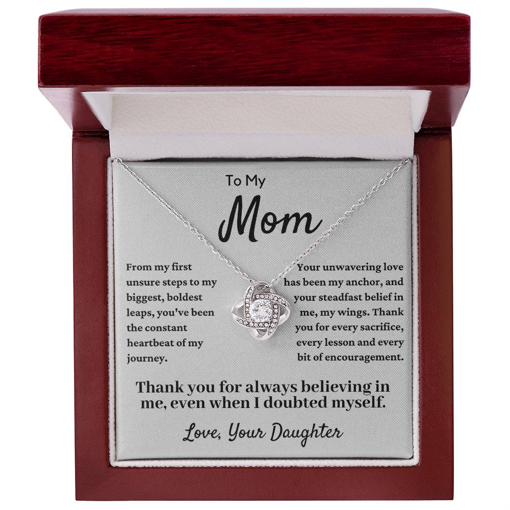 To My Beautiful Mom, Mother Daughter Necklace, Mother's Day Gift