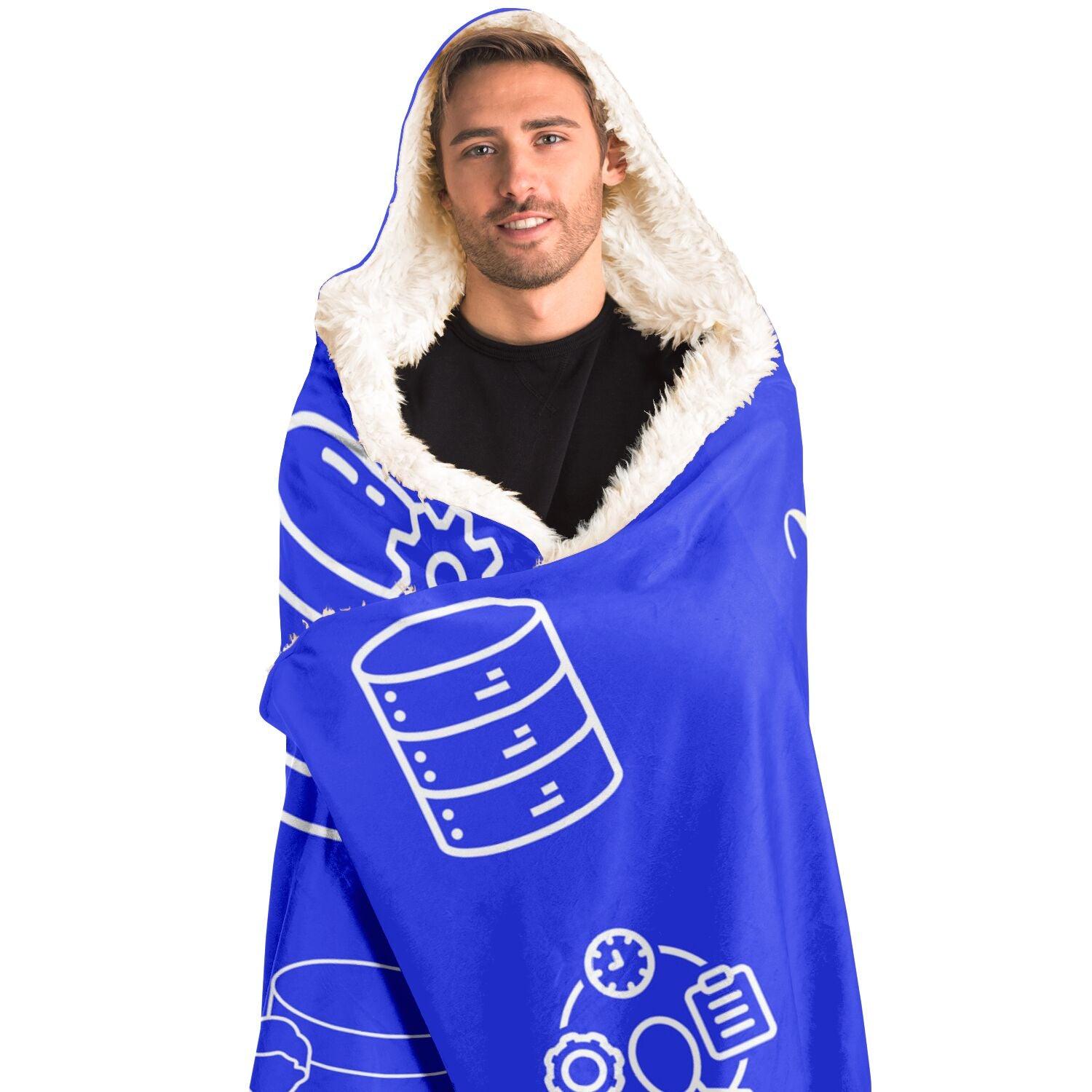 Experience the perfect blend of comfort and style with our Database Administrator Hooded Blanket, your cozy companion for those long data management sessions. Each blanket is a statement of pride for database professionals, featuring a silky smooth micro-