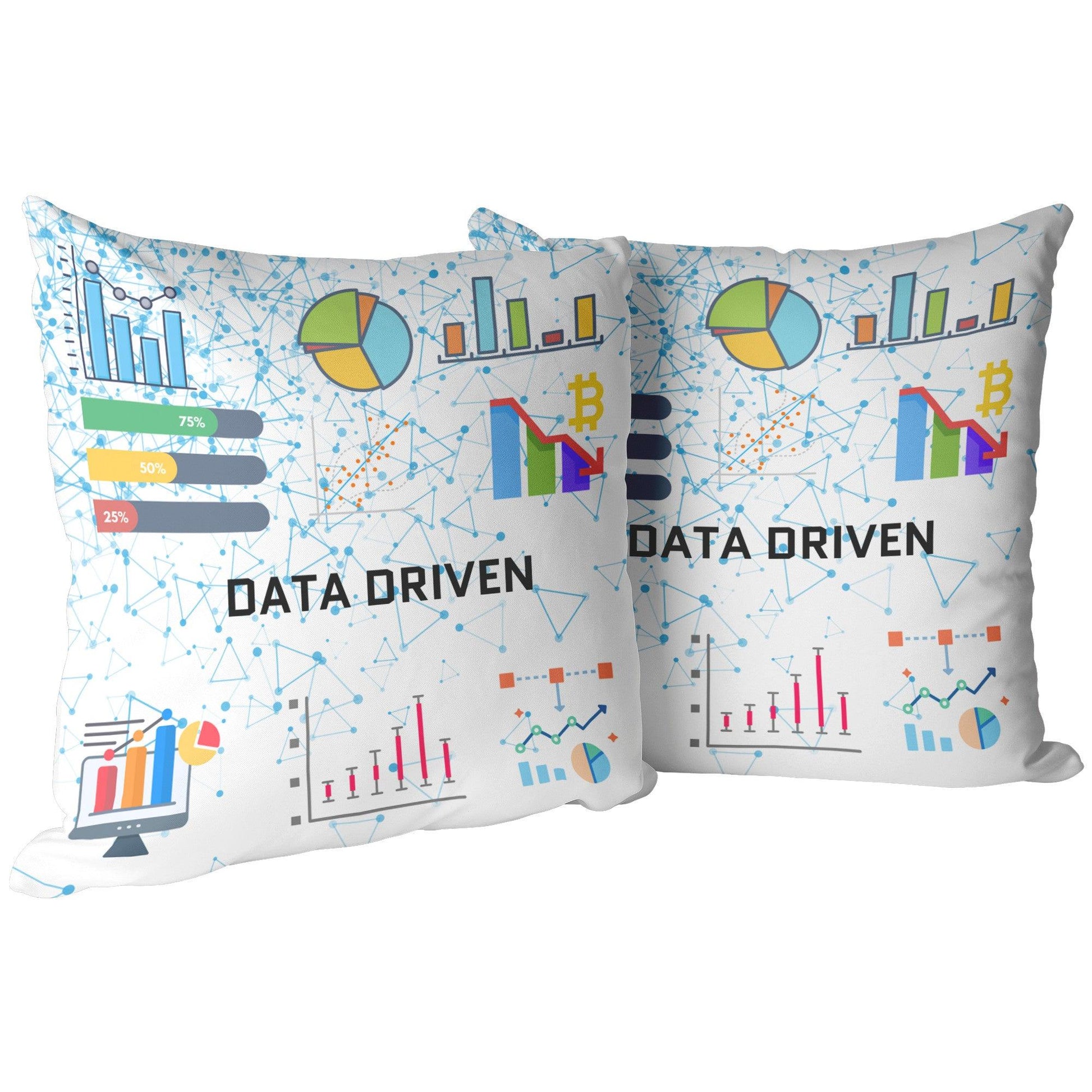 Data-Driven Plush Pillow: Analytics Design for Tech Lovers - AnalyticsMerch.Com