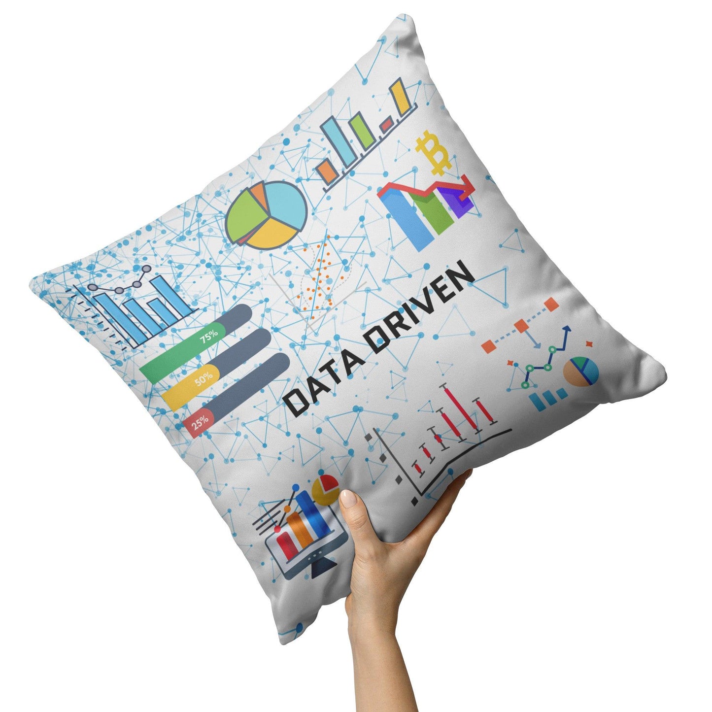 Data-Driven Plush Pillow: Analytics Design for Tech Lovers - AnalyticsMerch.Com