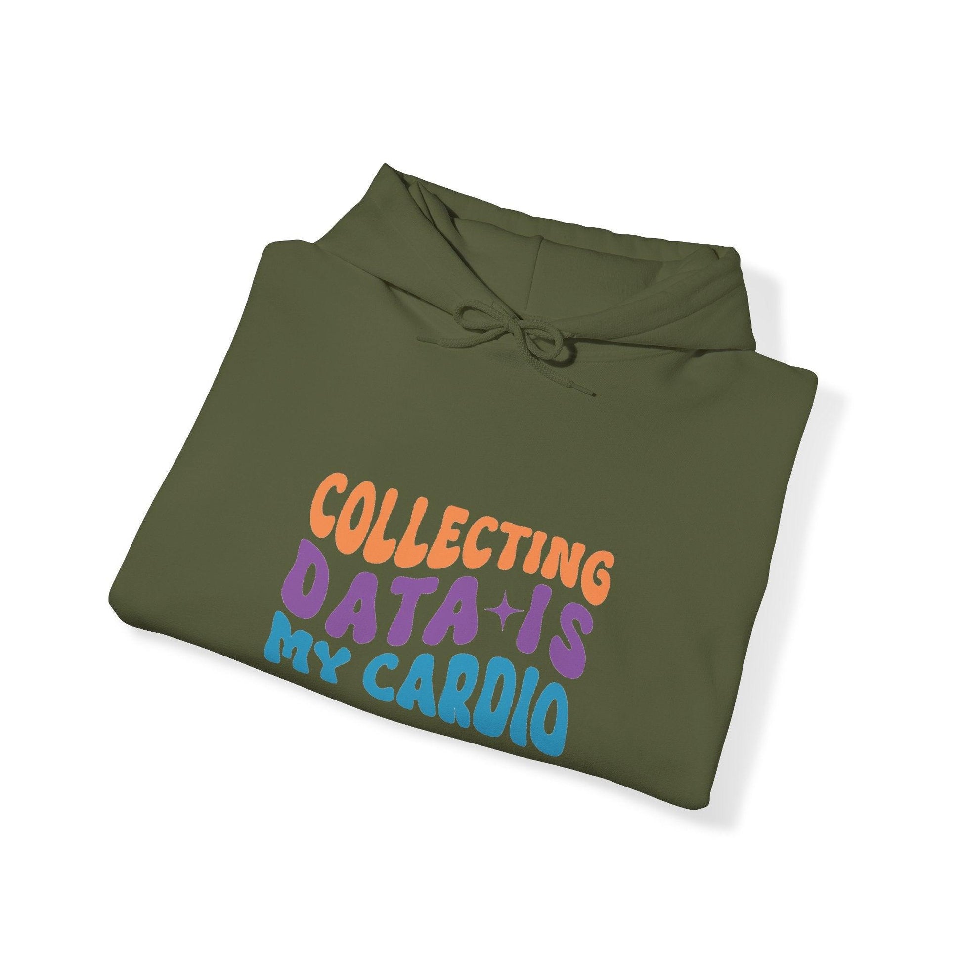 Data Enthusiast's Cozy Hooded Sweatshirt - Soft Blend with Style - AnalyticsMerch.Com