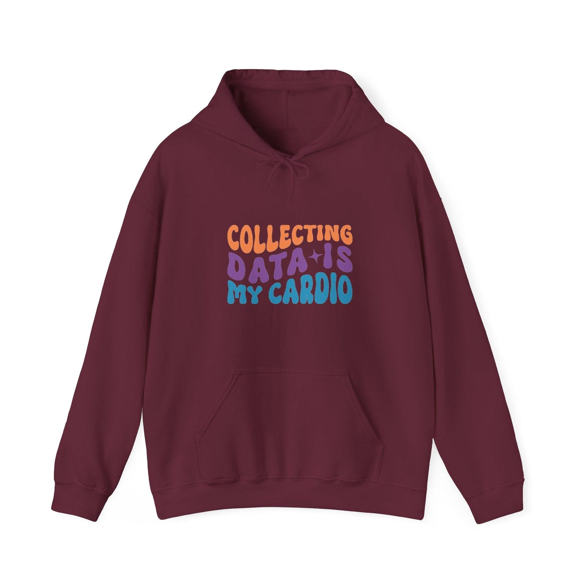 Data Enthusiast's Cozy Hooded Sweatshirt - Soft Blend with Style - AnalyticsMerch.Com