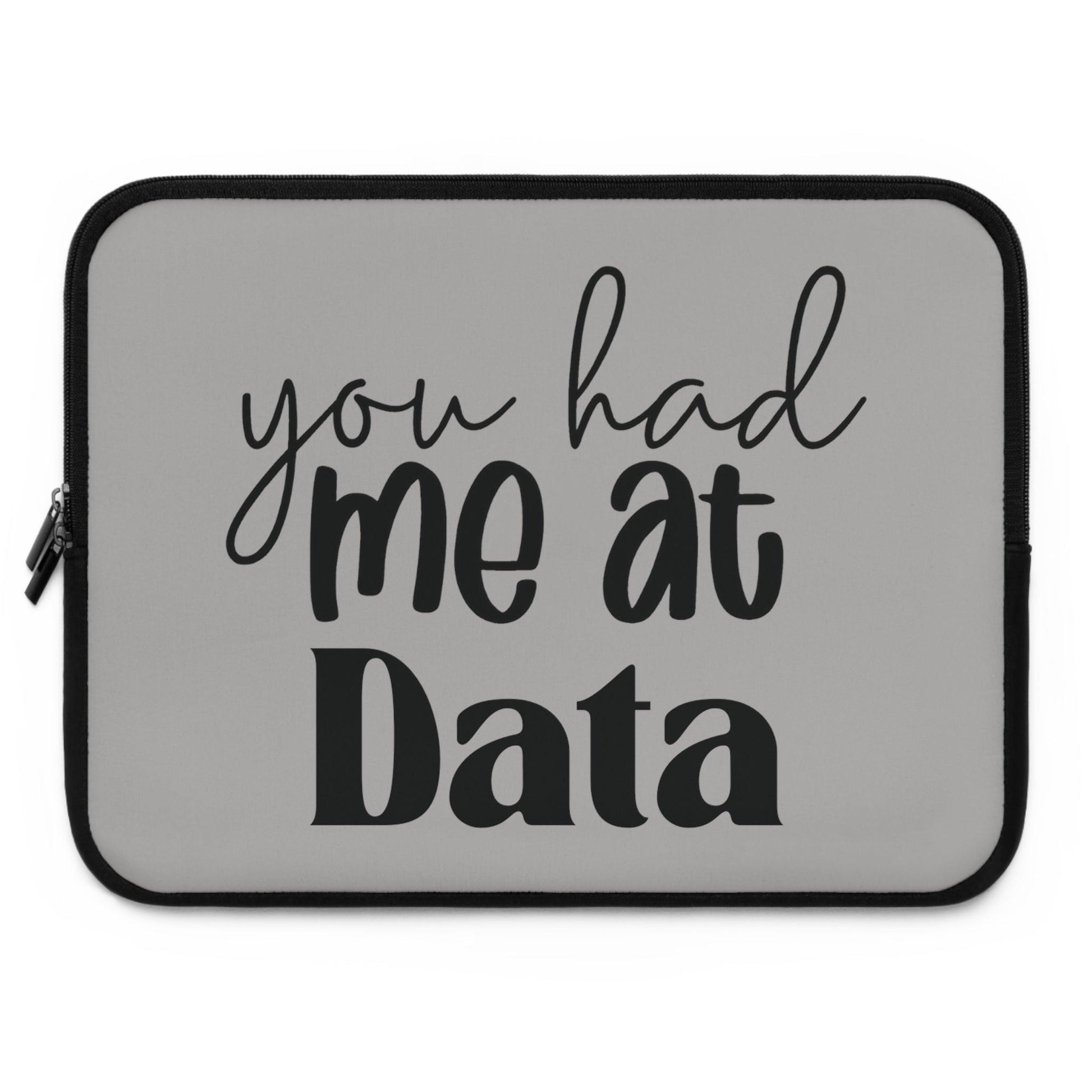 Data Enthusiast's Laptop Sleeve - Dual-Size, Unisex Design - AnalyticsMerch.Com