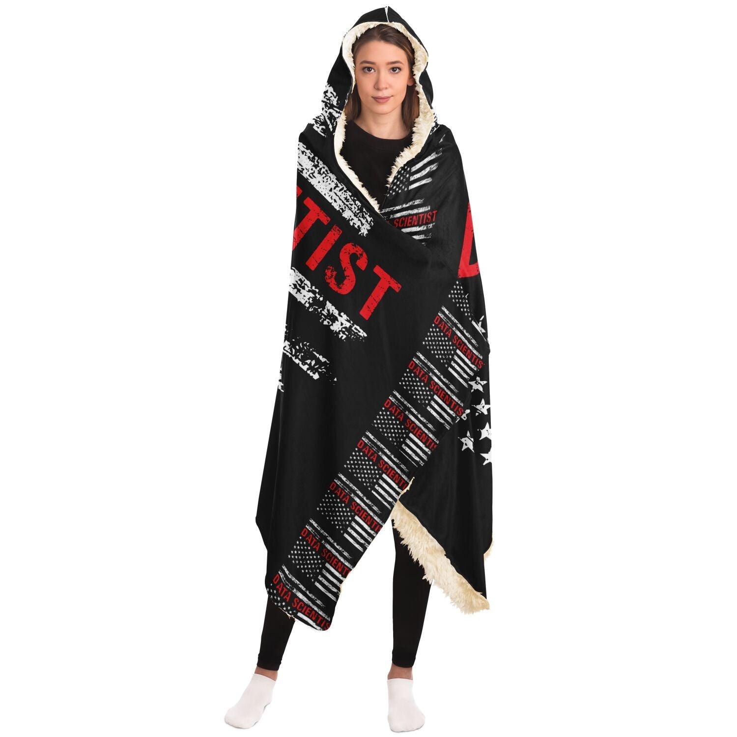 Data Scientist Hooded Blanket - AnalyticsMerch.Com