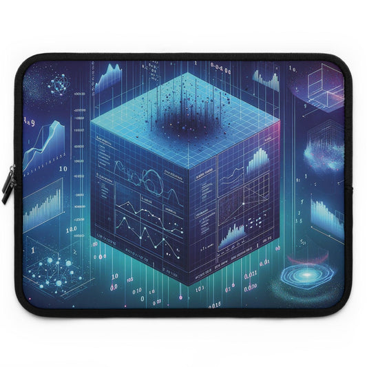 Laptop Sleeve: 3D Data Universe Ideal for AI & Analytics Pros - AnalyticsMerch.Com