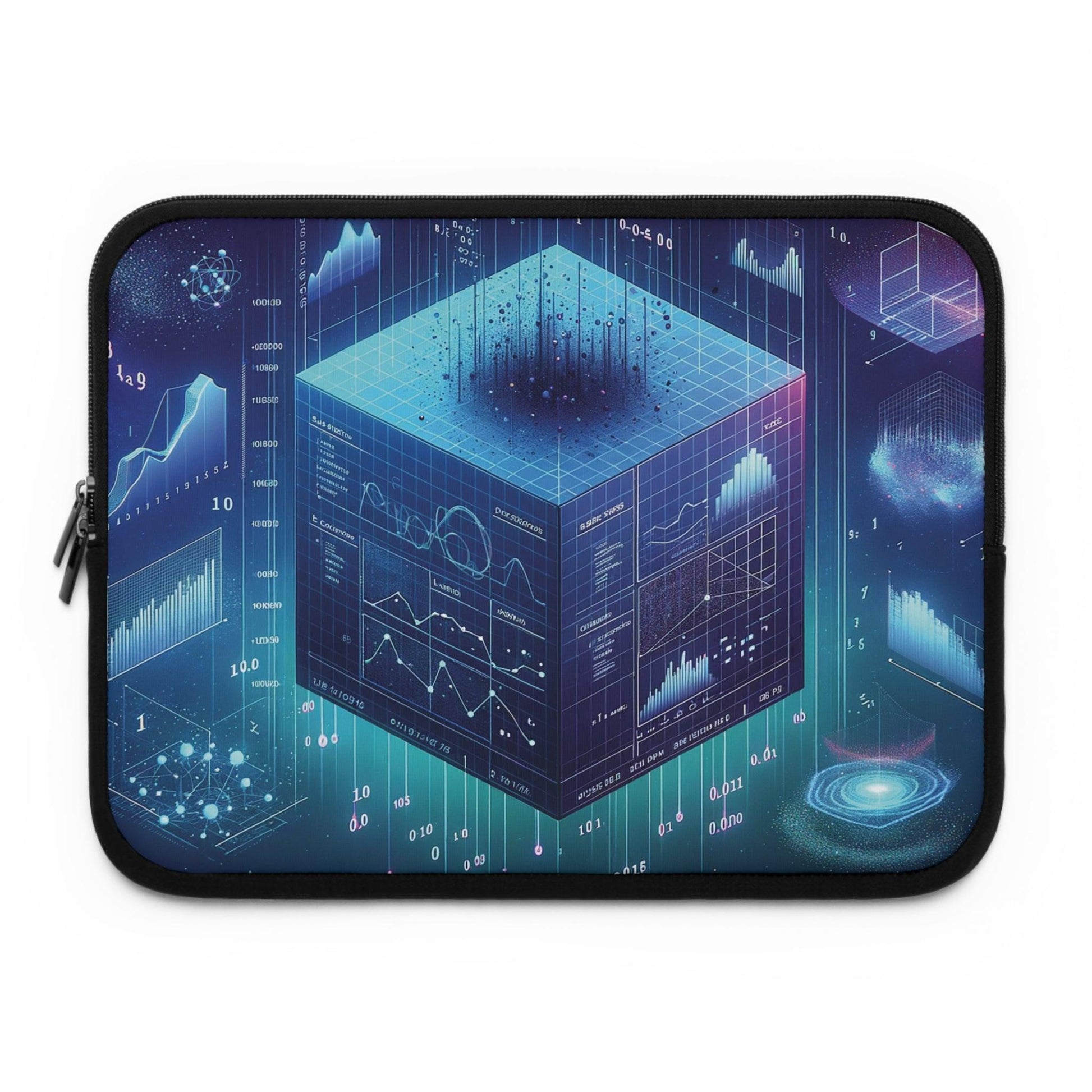 Laptop Sleeve: 3D Data Universe Ideal for AI & Analytics Pros - AnalyticsMerch.Com