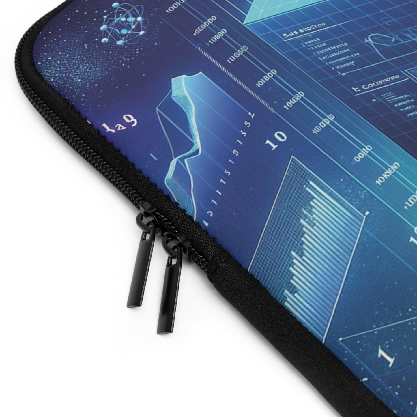 Laptop Sleeve: 3D Data Universe Ideal for AI & Analytics Pros - AnalyticsMerch.Com