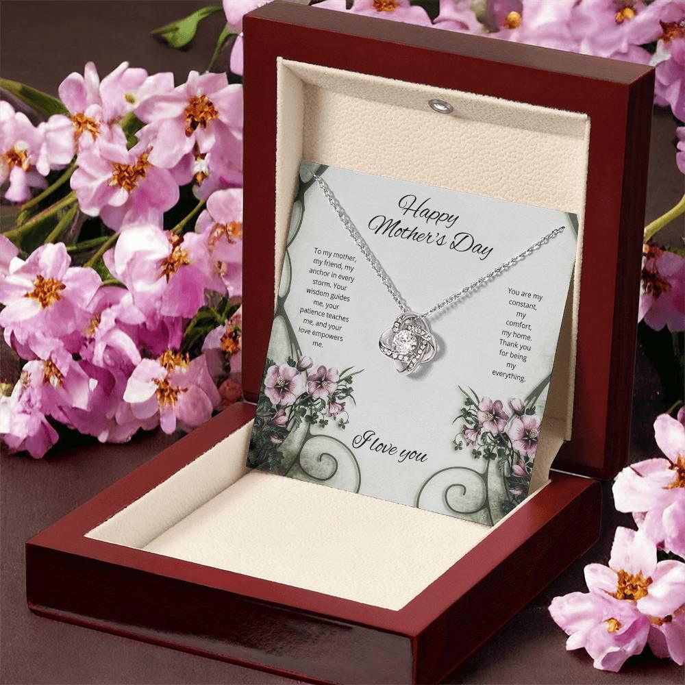 Mothers day Necklace With Message Card Unbreakable Love Knot The Quintessential Mother's Day Tribute - AnalyticsMerch.Com