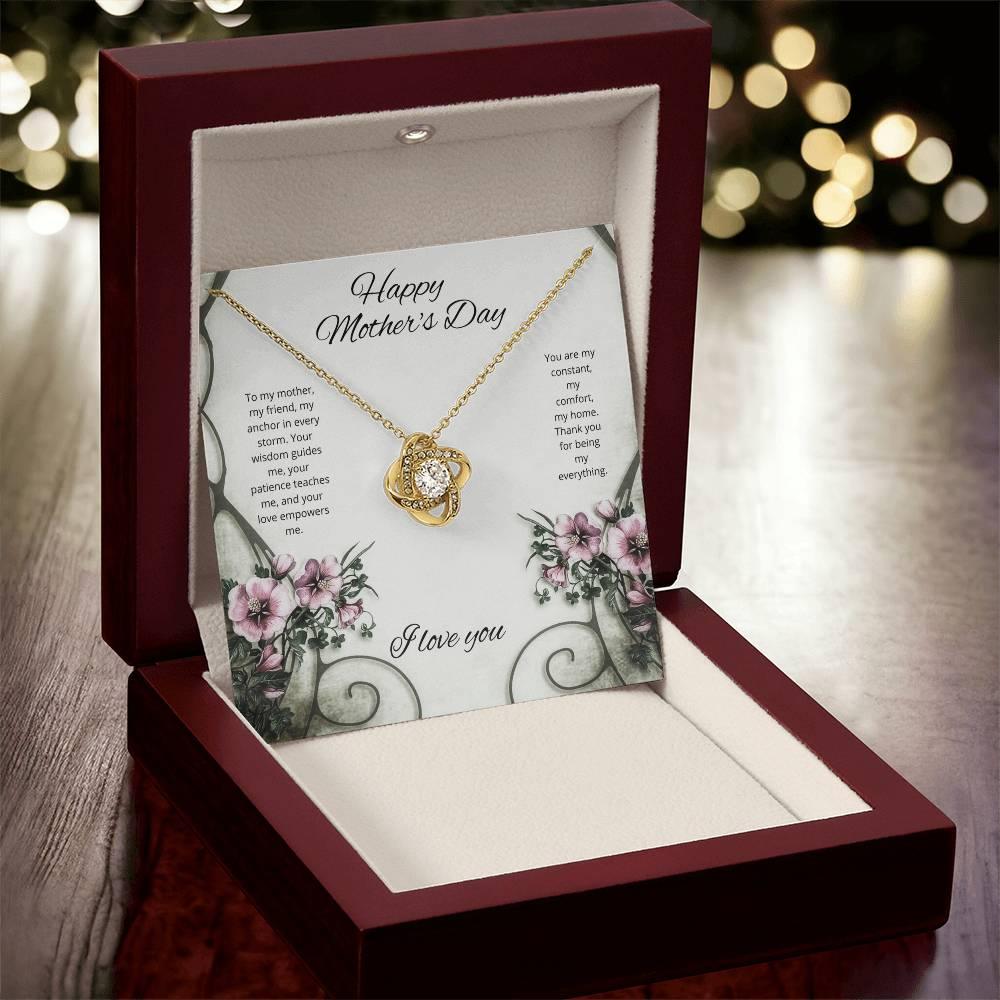 Mothers day Necklace With Message Card Unbreakable Love Knot The Quintessential Mother's Day Tribute - AnalyticsMerch.Com